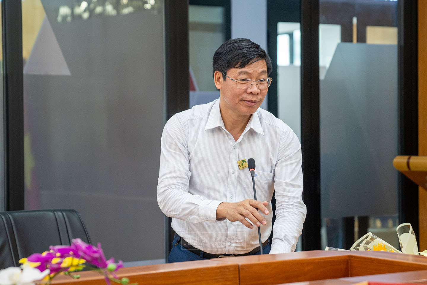 PGS.TS. Nguyễn Xuân Hoàn – Hiệu trưởng Nhà trường phát biểu